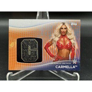 2021 Topps Women's Division Carmella Orange Superstar Logo Patch /75